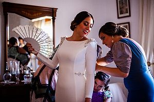 fotografo boda Granada abanico