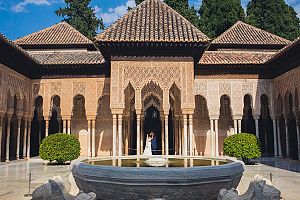 postboda alhambra fotografo granada palacio leones