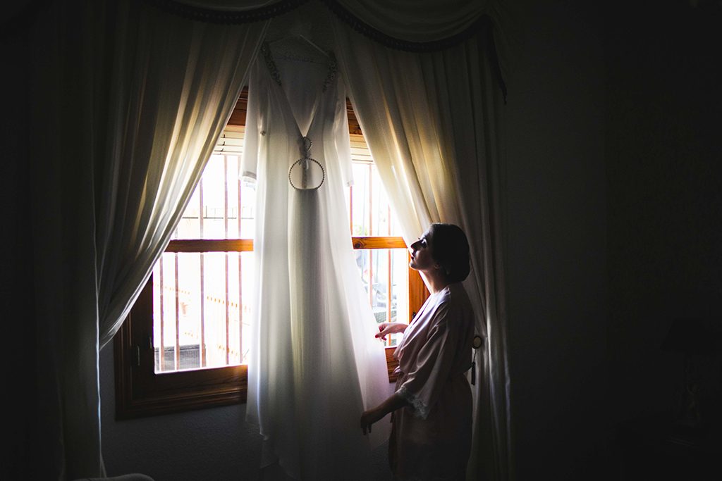 fotografo boda Granada traje novia